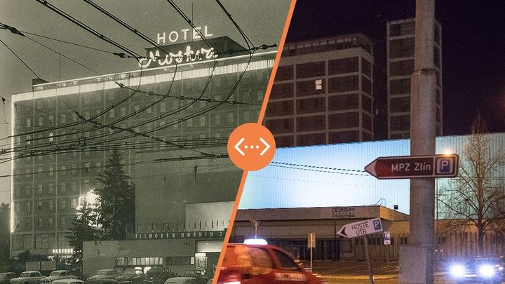 Zlín, jak ho asi neznáte. Srovnejte, co nahradilo hotel Moskva či domy z Baťovy éry