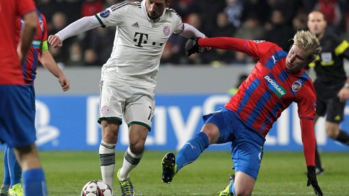 Plzeň - Bayern: Franck Ribéry a František Rajtoral