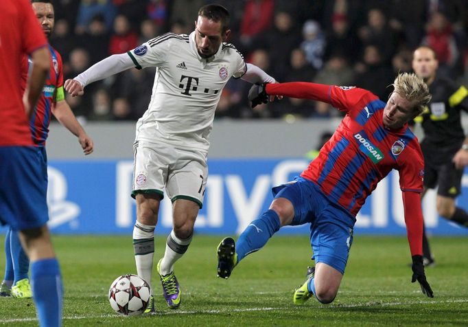 Plzeň - Bayern: Franck Ribéry a František Rajtoral