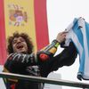 Marco Bezzecchi  slaví triumf v závodě MotoGP v rámci VC Argentiny 2023