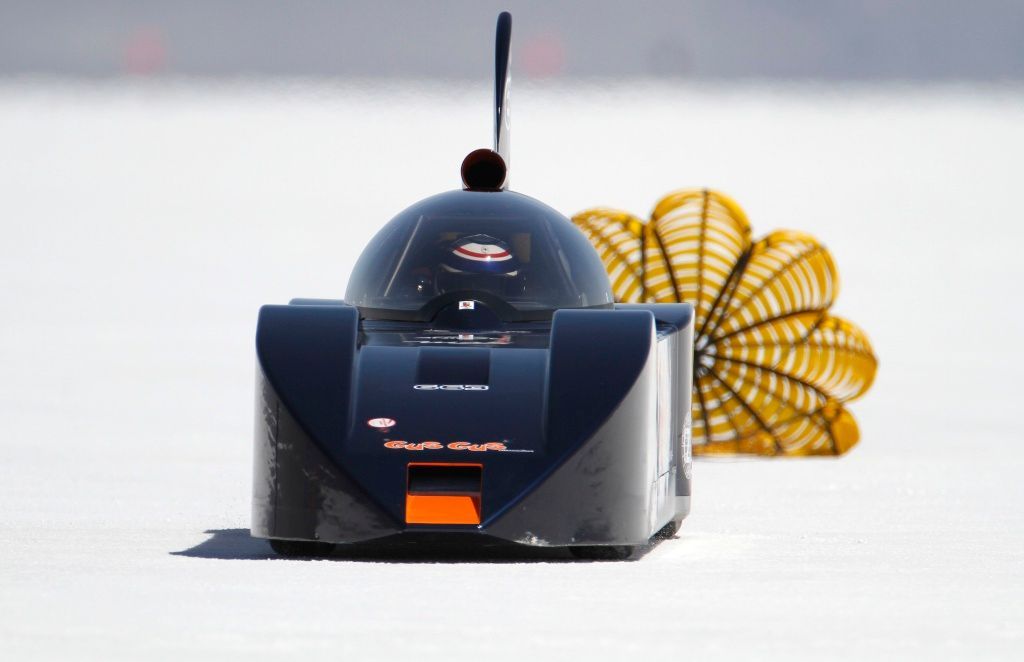 UTAH - 63.každoroční Bonneville SpeedWeek na Boneville Salt Flats u Wendoveru