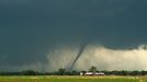 Two Tornadoes in South Dakota Farmland Two tornadoes strike simultaneously on the farmland and spin across Turner County in South Dakota.