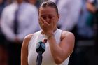 "Nechte ji být." Americké slzy zaplavily Wimbledon, rozhovor zlomil srdce i Češce