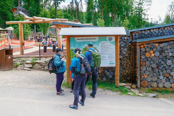 Záběr na turistický areál Resortu Dolní Morava. 17. 6. 2022