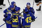 Švédové deklasovali Němce, Lotyši vstoupili do MS výhrou 3:0 nad Dánskem