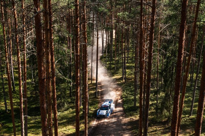 Teemu Suninen, Ford na trati Estonské rallye 2021