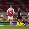 Nicolas Pepe dává gól ve čtvrtfinále EL Arsenal - Slavia