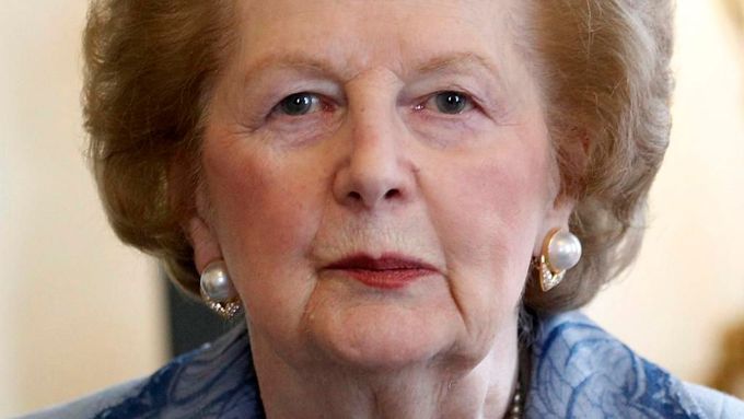 Margaret Thatcherová v Downing Street 10 v červnu 2010.