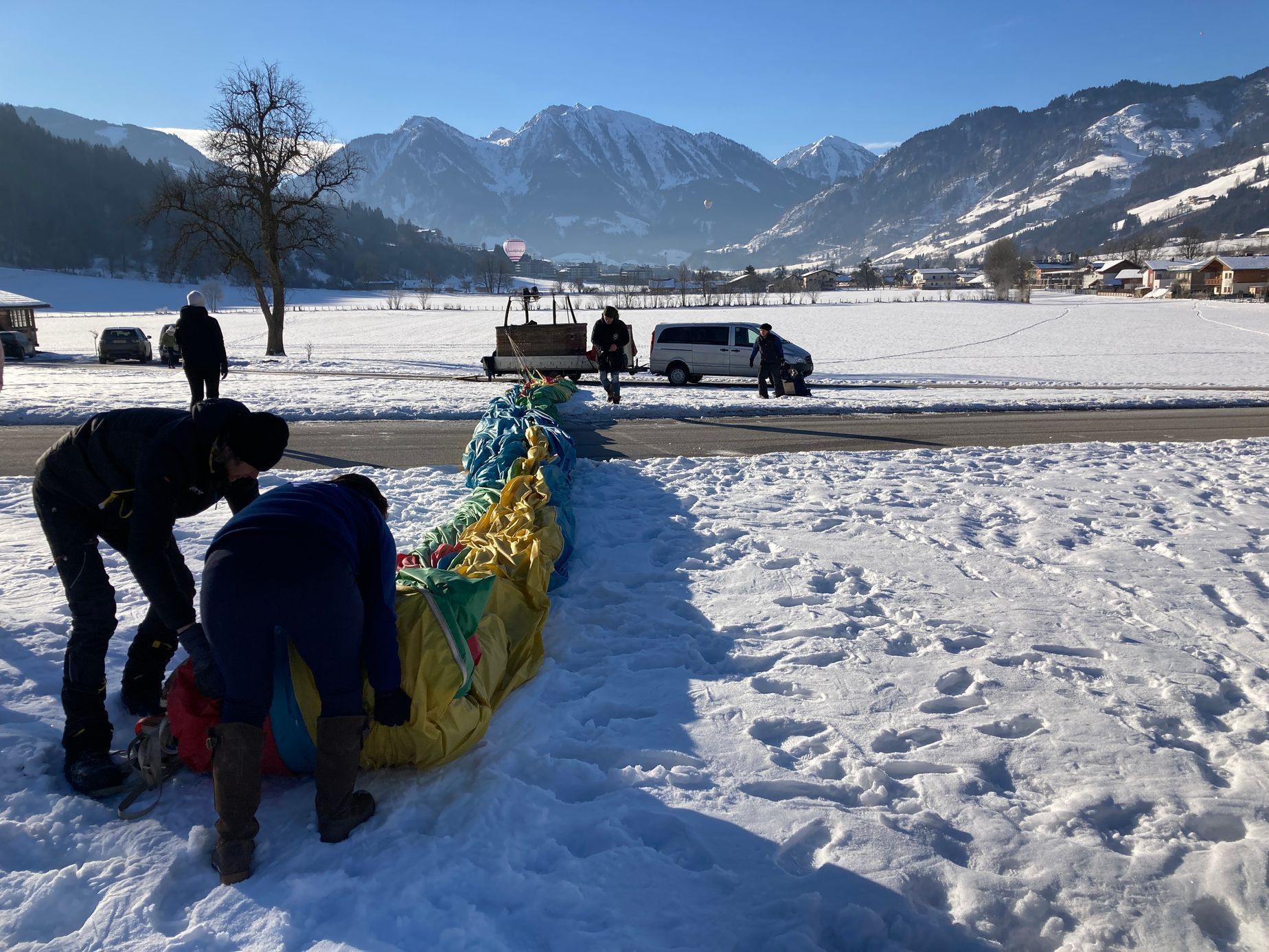 Zimní balonová fiesta Filzmoos