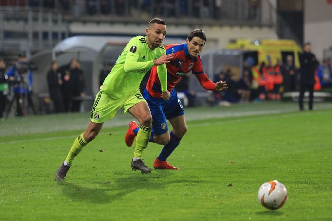 Souboj v zápase EL Plzeň - Dinamo Záhřeb