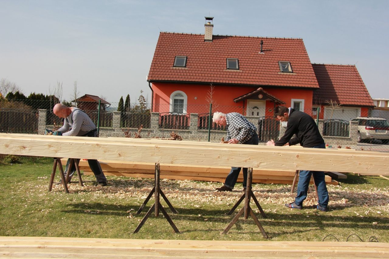 Fotogalerie / Stavba kaple v obci Krasová / 9