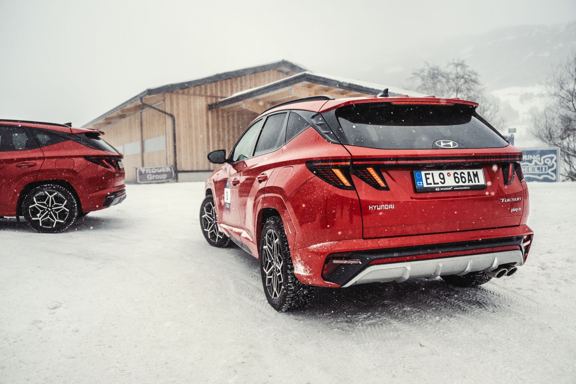 Hyundai SUV na sněhu
