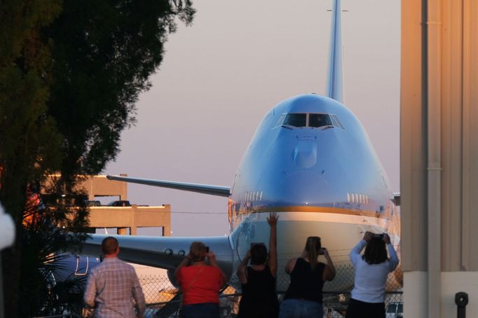 Předvolební mítink Donalda Trumpa v Sanfordu na Floridě.