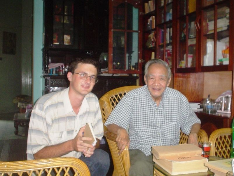 Ján Ičo s profesorem literatury Ha Anem