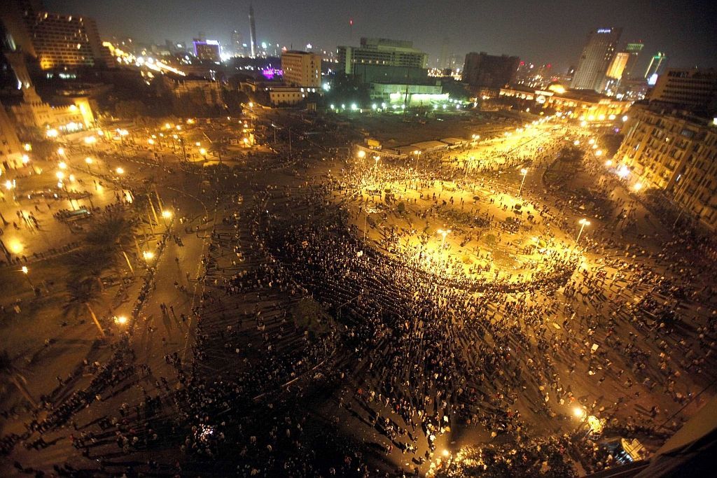 Nové nepokoje v Egyptě - káhirské náměstí Tahrír