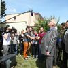 Prezident navštívil Lahovičky postižené povodní