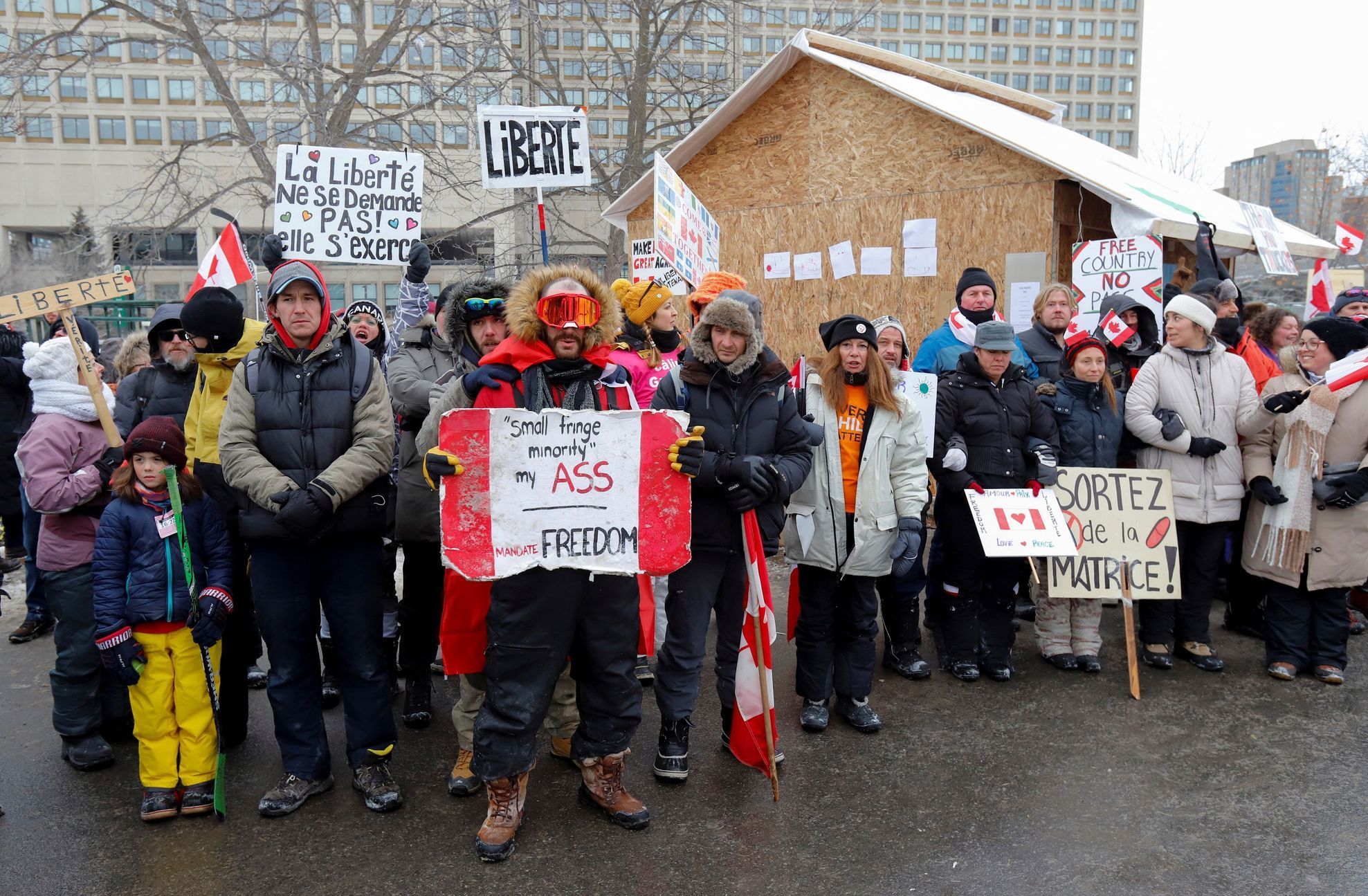 Ottawa Kanada protesty covid