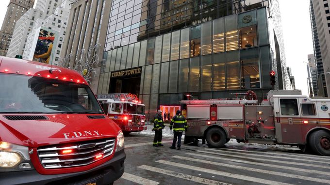 Na střeše Trump Tower vypukl požár
