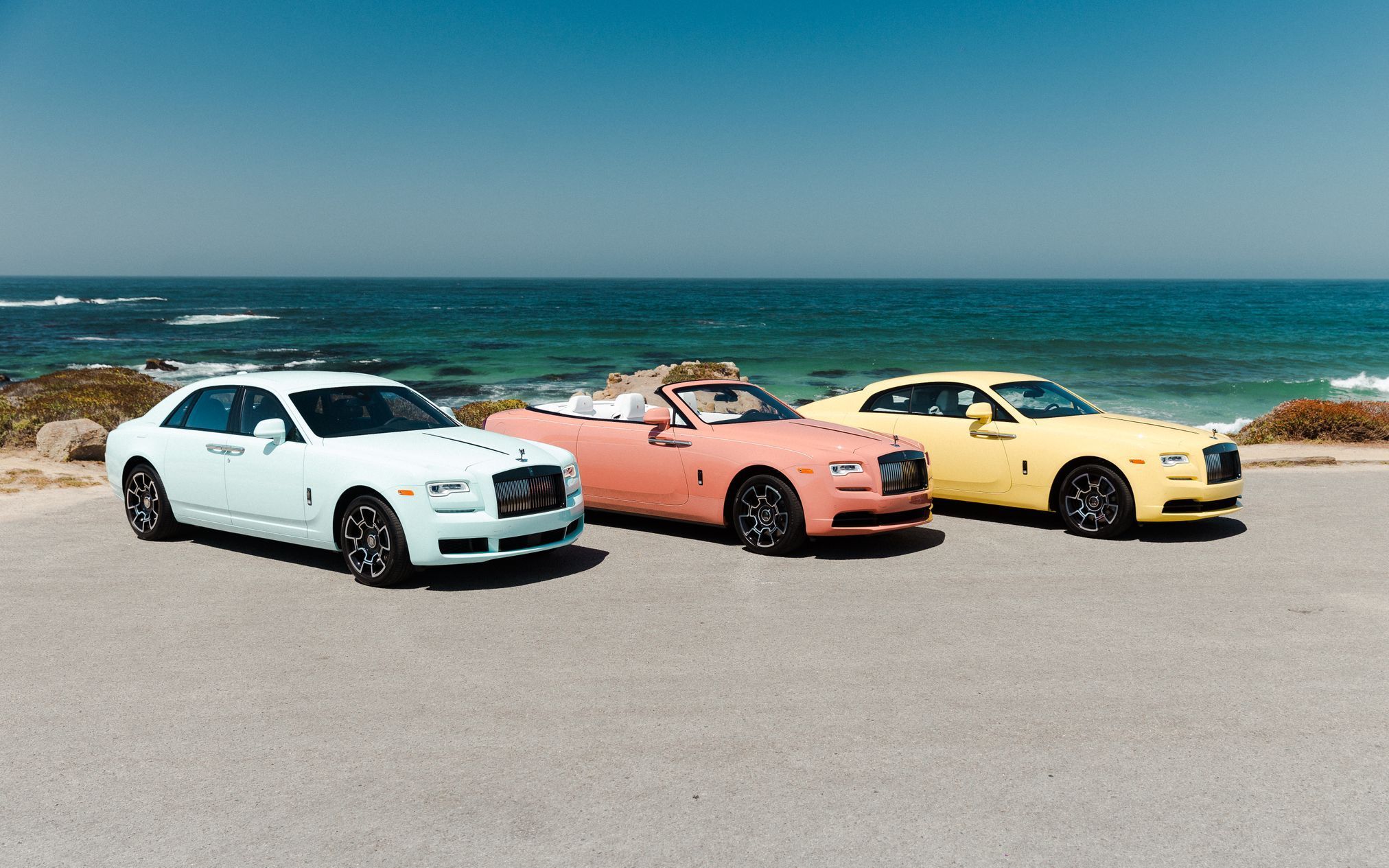 Rolls-Roye Pebble Beach Pastel Collection.