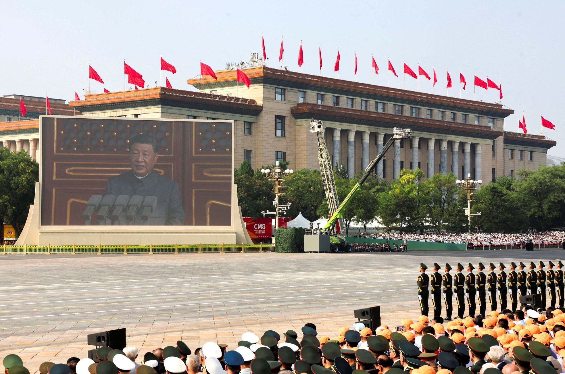 Čína, vojenská přehlídka, Peking. 80. let, 2. světová válka, Putin, Xi, Kim