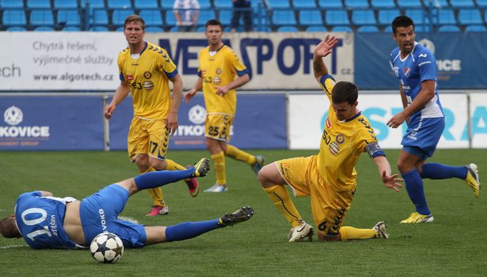 Fotbal, Baník - Jihlava: Jan Staško - Ondřej Šourek