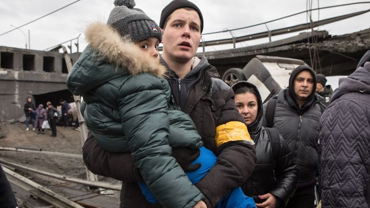"Celá naše ulice už neexistuje." Reportéři navštívili předměstí Kyjeva, kde zuří boje; Zdroj foto: Jakub Plíhal