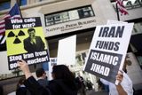 Protesty proti návštěvě íránského prezidenta v New Yorku