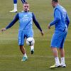 Franck Ribéry na tréninku reprezentace Francie