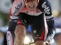 Australský cyklista Cadel Evans útočil v časovce na celkové vedení v Tour de France, nakonec mu chybělo 23 vteřin.