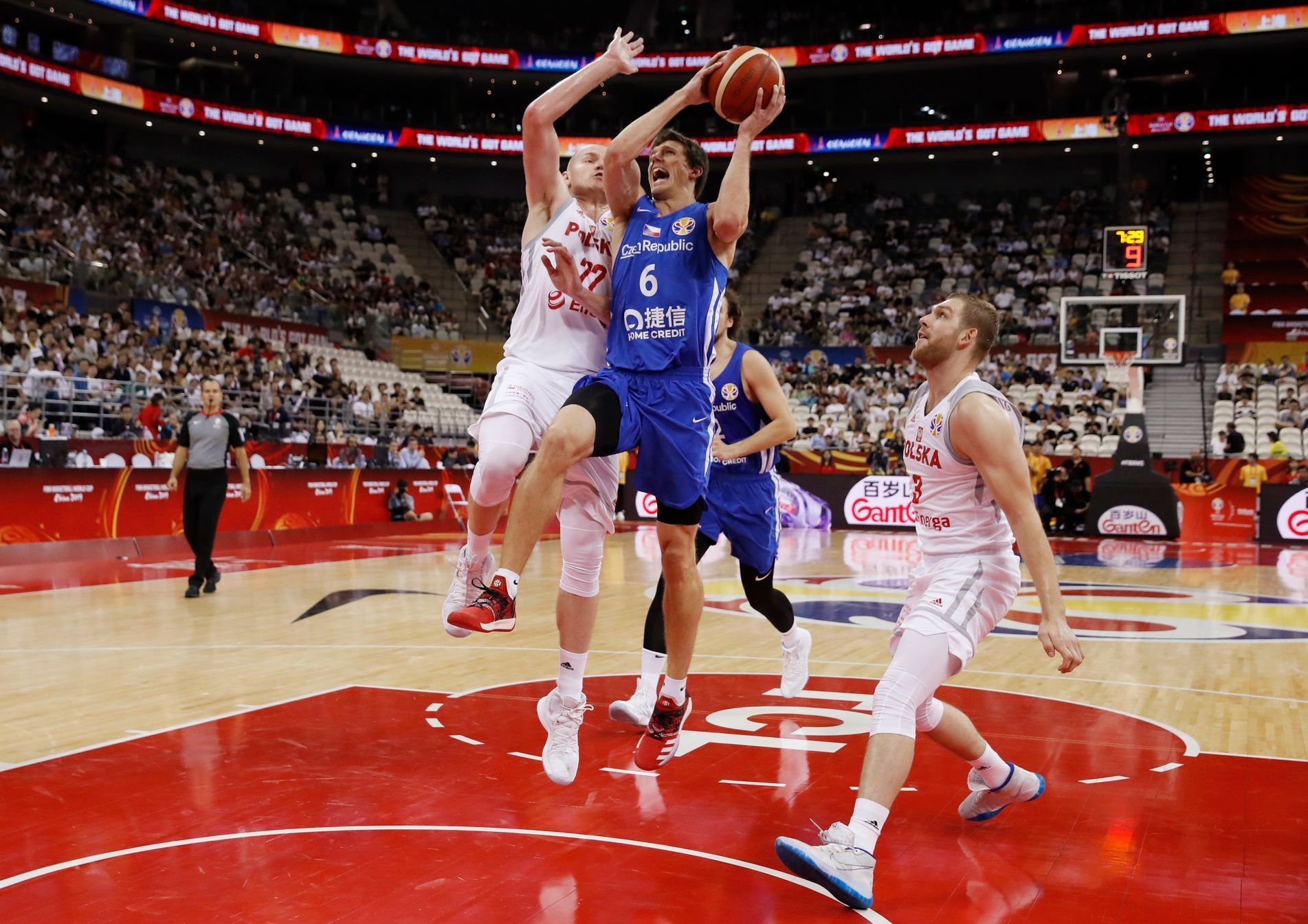 basketbal, MS 2019, Česko - Polsko, Pavel Pumprla