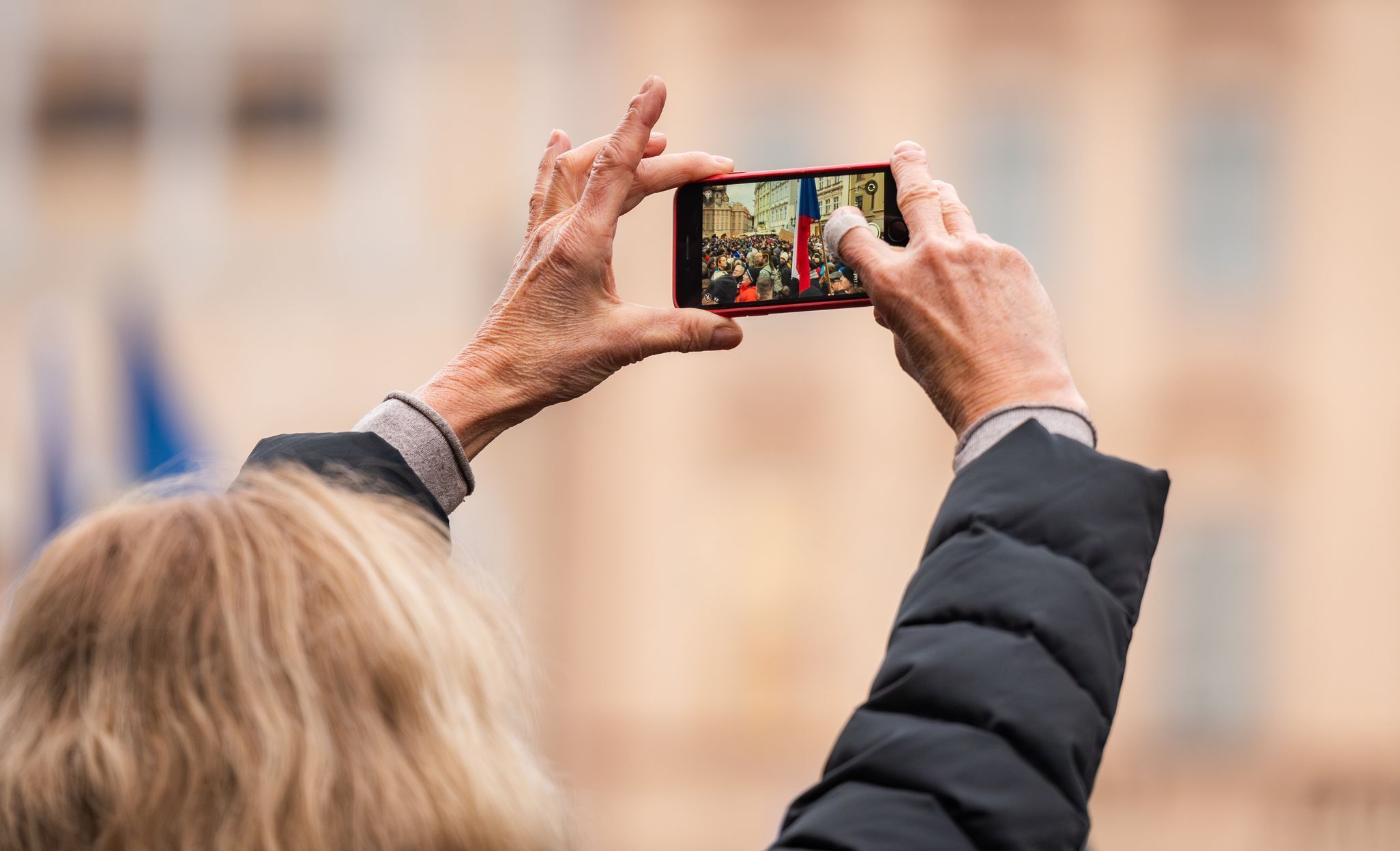 Národní třída, Staroměstské náměstí, 17. listopad, výročí, státní svátek, svíčky
