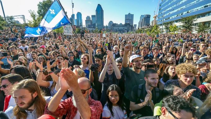 Pochodu za klima v Montréalu se zúčastnilo 500 tisíc lidí.