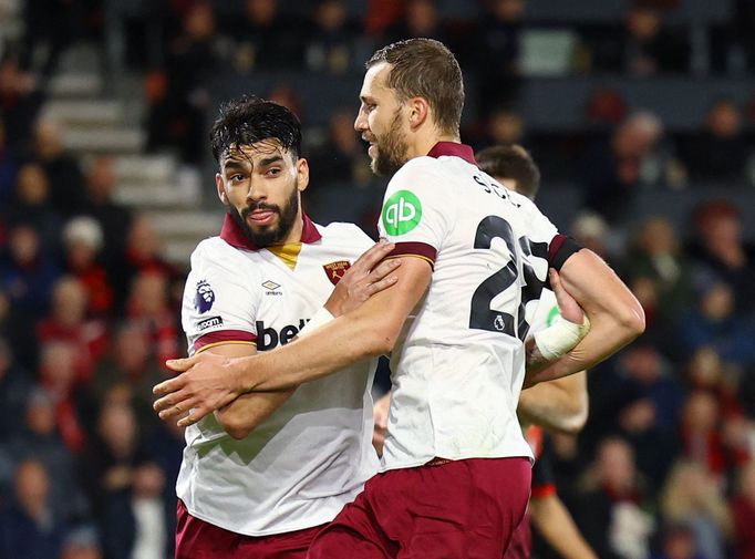 Lucas Paquetá a Tomáš Souček, Bournemouth - West Ham