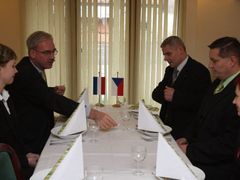 Mayor Šťovíček and Dutch ambassador Jan Lucas van Hoorn