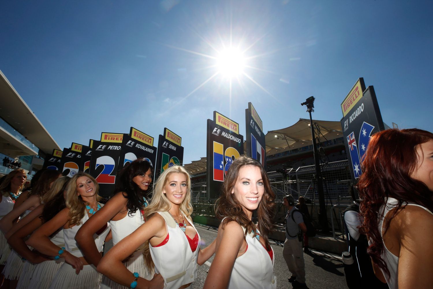 Grid girls na Circuit of the Americas