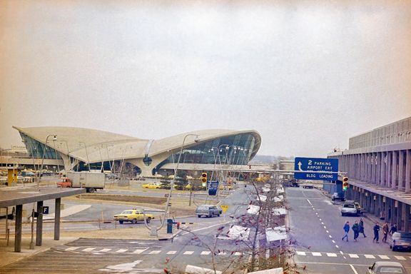 Mezinárodní Letiště JFK v New Yorku v USA na snímku z roku 1971.