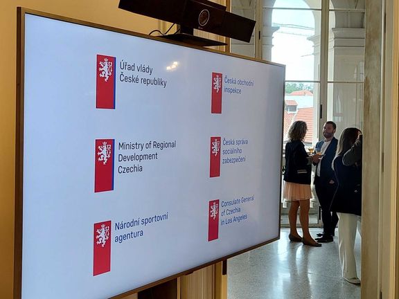 Představování nové vizuální identity ČR v Černínském paláci, 16. července 2025.