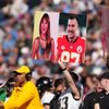 Super Bowl LVIII: Fanoušci Travise Kelce (Kansas City) a Taylor Swiftové