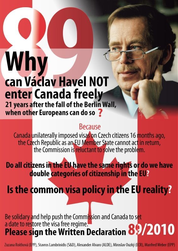 Petice proti vízům do Kanady