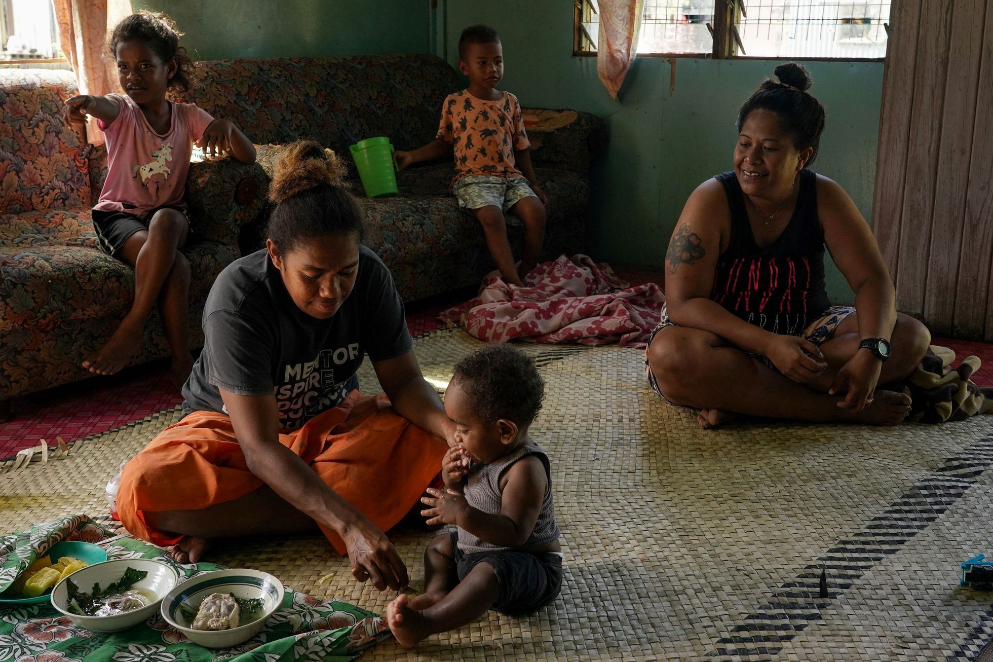 Fiji ostrov stoupající uprchlíci tichý ocean