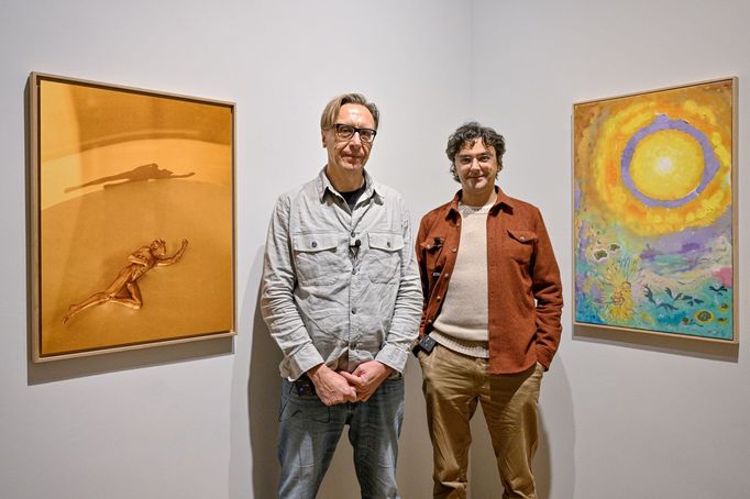 Fotograf Zdeněk Sokol (vlevo) a malíř Uwe Henneken.