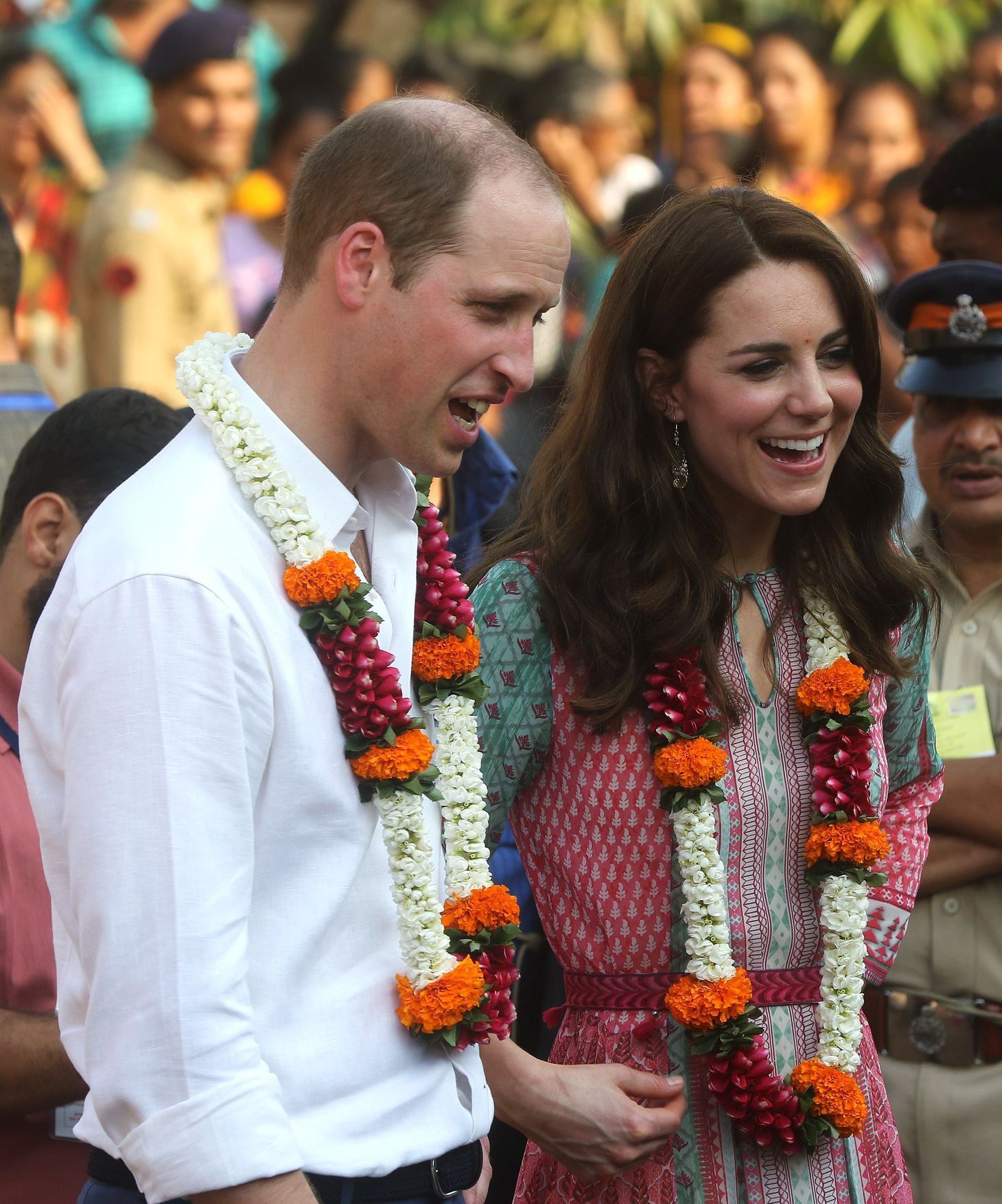 Kate a William na návštěvě Indie