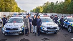 Škoda Auto, předání policejních vozů pro PIT manévr