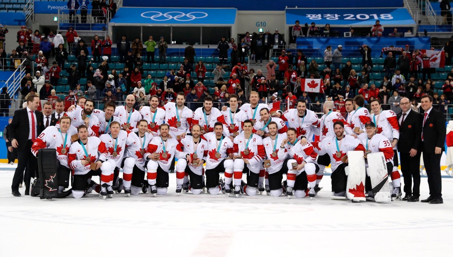 Bronzoví kanadští hokejisté na ZOH 2018
