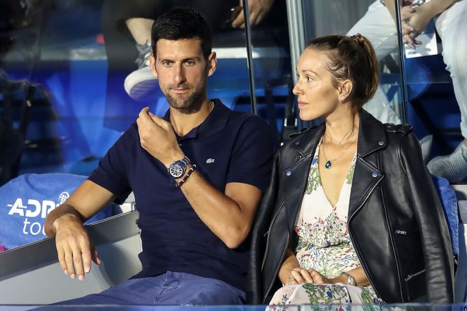 Novak Djokovič a jeho žena Jelena na Adria Tour 2020