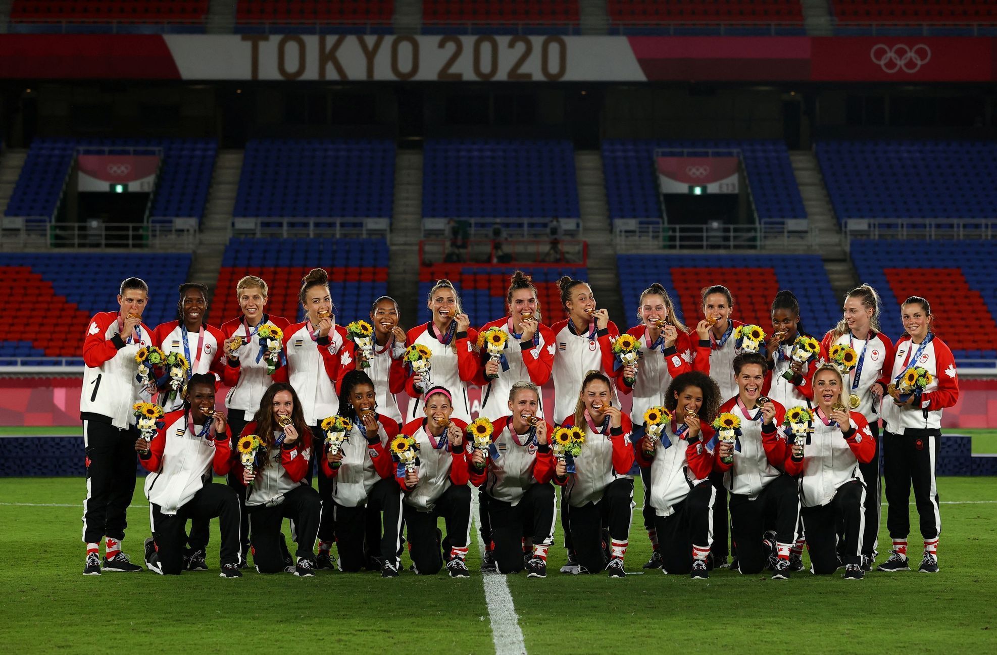 Zlaté kanadské fotbalistky na olympiádě v Tokiu