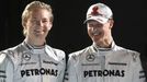 Michael Schumacher a Nico Rosberg