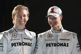 Michael Schumacher a Nico Rosberg
