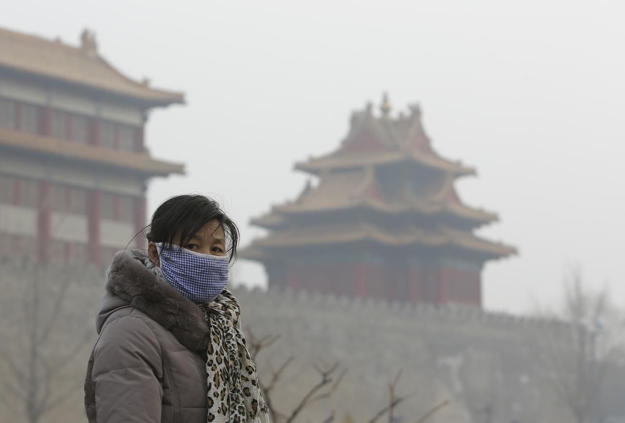 Čína, Peking, smog