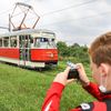 Průvod tramvají, 130 let výročí, Praha, tramvaj, MHD, DPP, šotouš